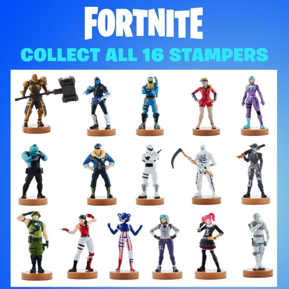 2020 Complete Set 16 Fortnite Stampers Series 3 - 5 Pack Lot of 4 - Epic Games